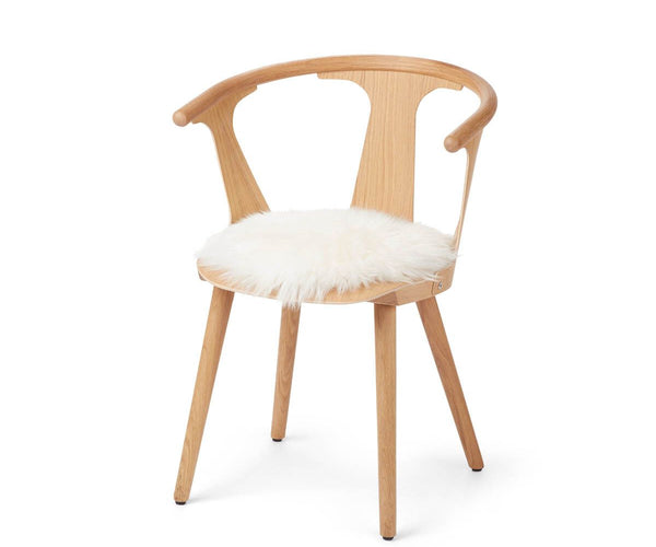 Long Wool Sheepskin Seat Cover 2 Pack ø35 cm