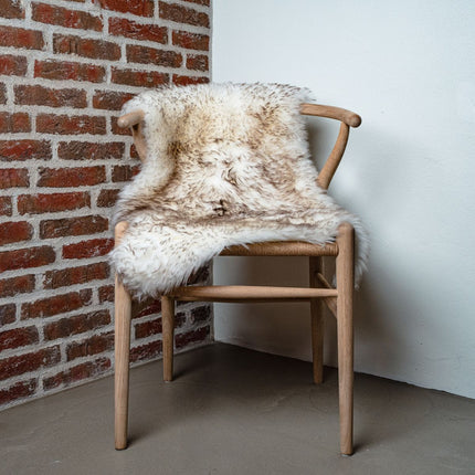 Merino Sheepskin | Long Wool | prox. 100x60 cm Black Tip