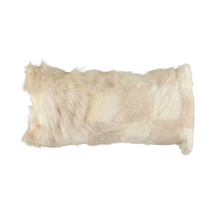 Goat skin Cushion Short Wool | | 28x56 cm