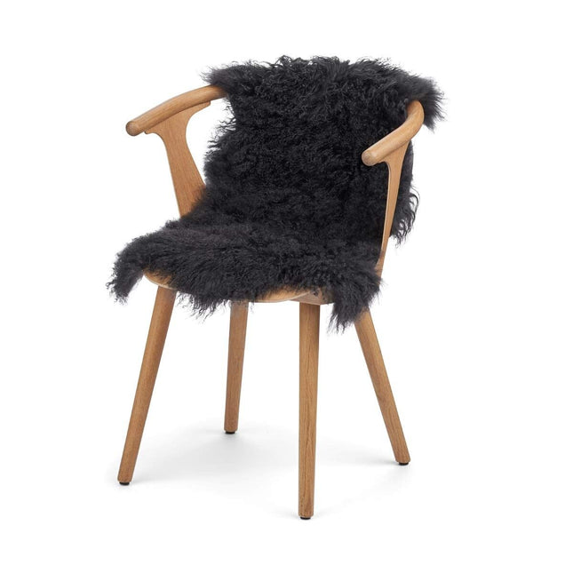 Mongolian Sheepskin | ca 85x60 cm Charcoal