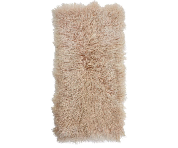 Plaid Curly Mongolian Sheepskin 60x120 cm