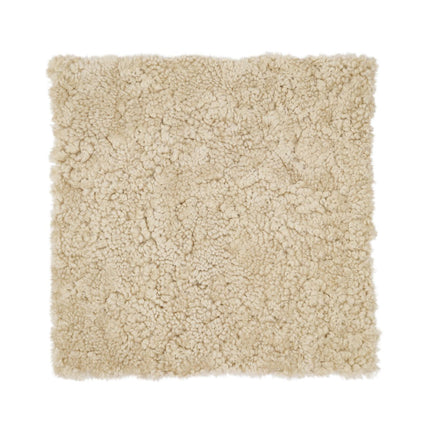 Short Wool Seat Cover | New Zealand | 40x40 cm Moon Light