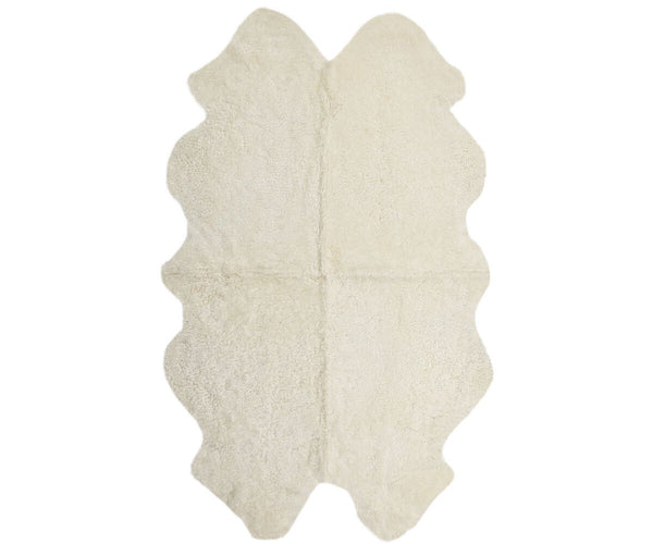 Quadruple Sheepskin Rug Zealand Short Wool Curly 170x110 cm