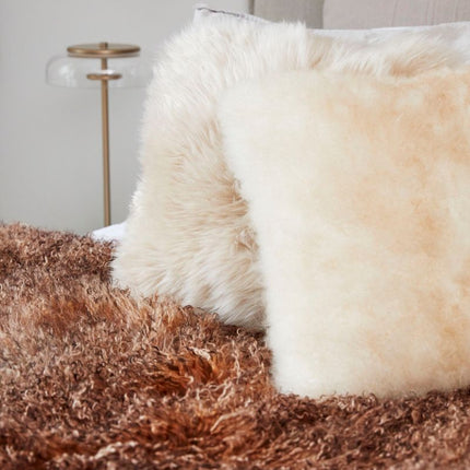 Plaid of Curly Sheepskin | Tibet | 60x120 cm Arctic Sunrise