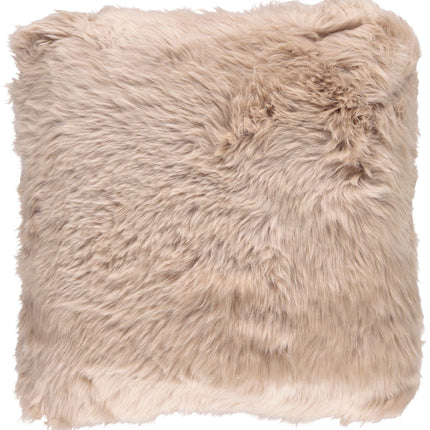 Long-Wool Cushion | New Zealand Sheepskin | 35x35 cm Warm Sand