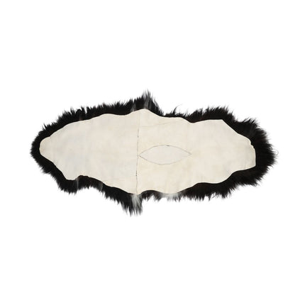 Icelandic Double Sheepskin | Natural Colors | Long Wool | 160 cm Blacky