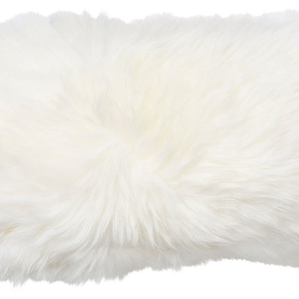 Long-Wool Sheepskin Cushion | Doublesided | New Zealand | 25x50 cm Ivory