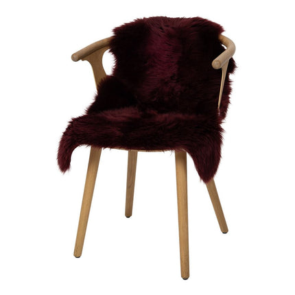 Merino Sheepskin | Long Wool | prox. 100x60 cm Burgundy