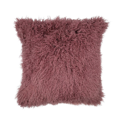 Sheepskin Cushion | Tibet | 50x50 cm Grape Purple