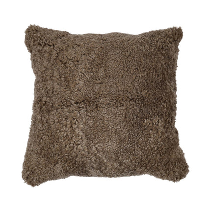 Sheepskin Cushion | Short Wool | New Zealand | 50x50 cm Mushroom