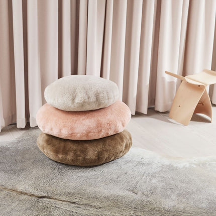Curly Cashmere Cushion | 40x40 cm Grey Sand