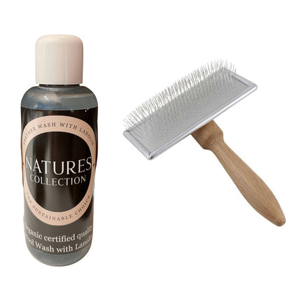 Set Washing Detergent + Sheepskin Brush - Nordic Sheep UK
