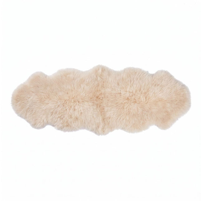 Fellvang Double Sheepskin | Long Wool | New Zealand | 160x60 cm Champagne