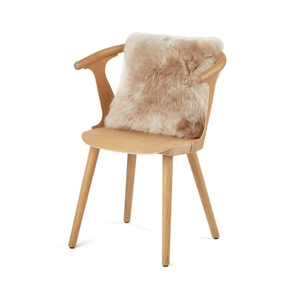 Sheepskin Cushion | Long-Haired | New Zealand | 40x40 cm Warm Sand