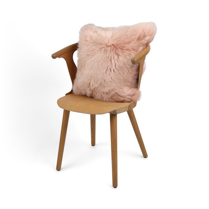 Sheepskin Cushion | Long Wool | New Zealand | 50x50 cm Rosa