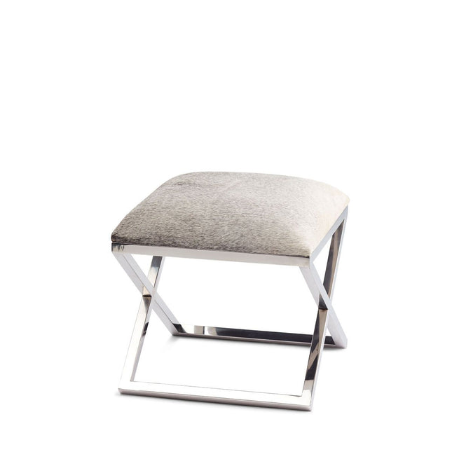 Stool Of Cow Hide