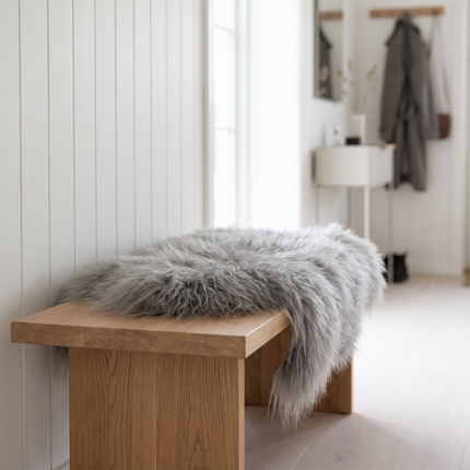  Icelandic Sheepskin | 90 cm Silver