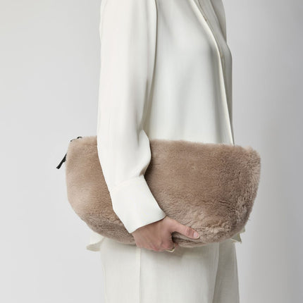 Maxi Havana Clutch Leather Brown
