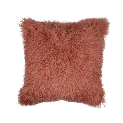 Sheepskin Cushion | Tibet | 50x50 cm Old Rose