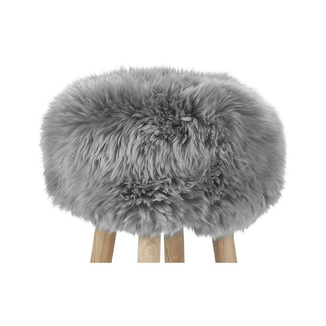 Long Wool Stool Cover | Ø35xH17 cm