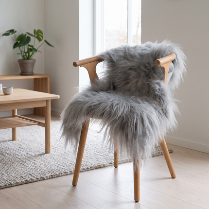 Icelandic Sheepskin | 90 cm Silver