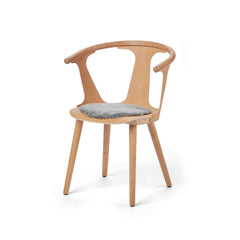 Short Wool Curly Sheepskin Seat Cover | Ø34 cm