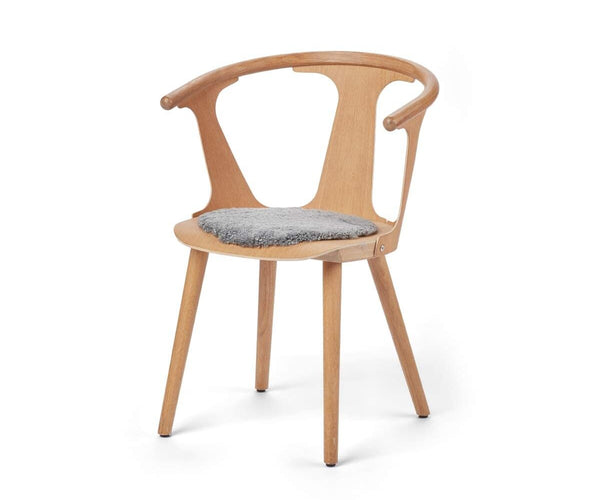 Short Wool Curly Sheepskin Seat Cover Ø34 cm