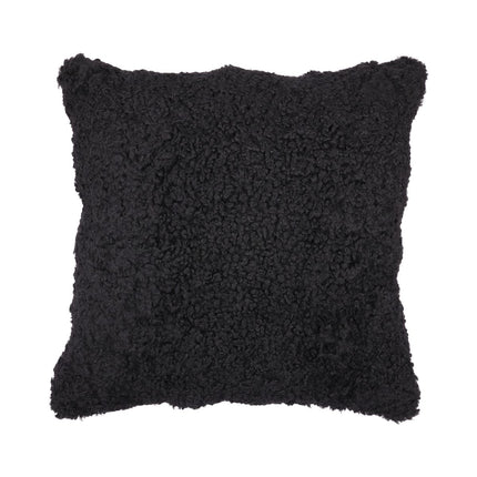 Sheepskin Cushion | Short Wool | New Zealand | 50x50 cm Black