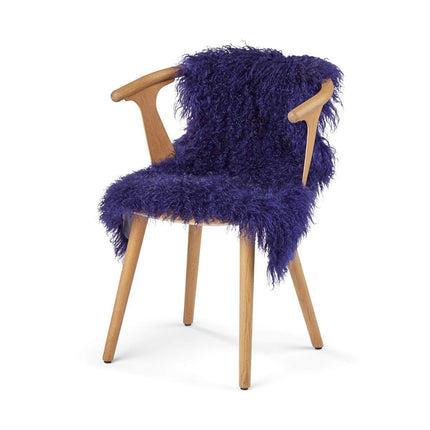 Tibetan Sheepskin | Approx. 85x60 cm Navy Blue